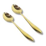 Golden Curry Serving Oval Shape Spoon Stainless Steel 2 Pieces For Serving