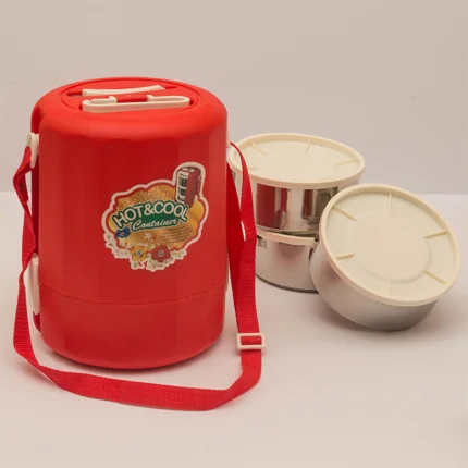 hot and cool 3 layer lunch box for food storage