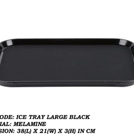 Melamine Black Color Large Tray For Serving
