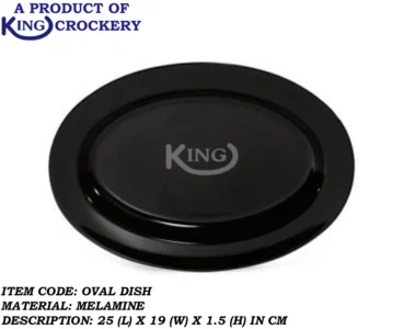 melamine 10 inch small black dish for serving