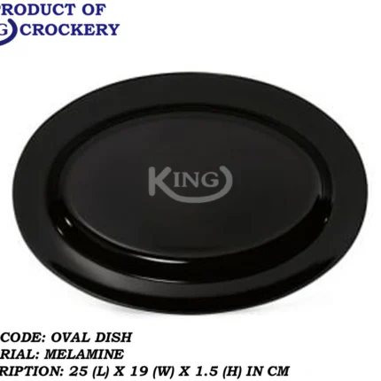 melamine 10 inch small black dish for serving
