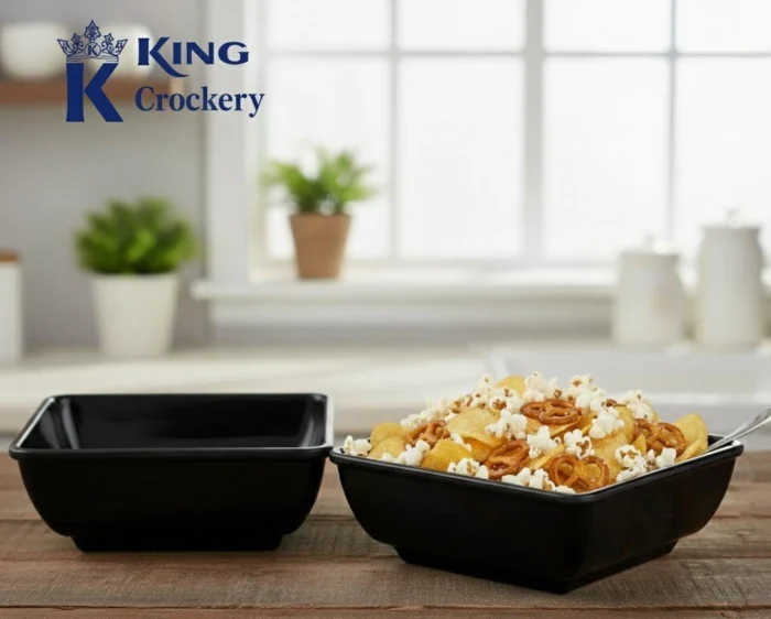 Melamine Black Color Bowl For Serving