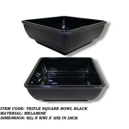 Melamine Black Color Bowl For Serving