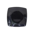 Melamine Black Color Double Glazed Deep Plate 8.5 inch For Dining