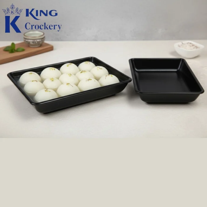 Melamine dish for mithai, sweets and dry fruits
