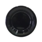 Melamine Black Color Double Glazed 10 inch Rice Plate For Dining