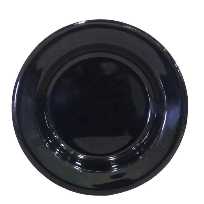 Melamine Black Color Double Glazed 7.5 inch Quarter Plate For Dining