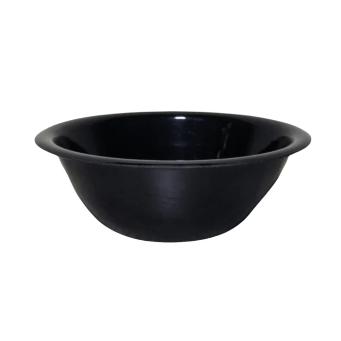 Melamine Black Color Double Glazed 8 inch Bowl For Serving