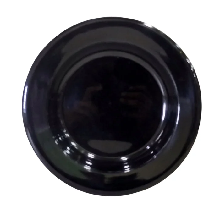 Melamine Black Color Double Glazed 8.5 inch Deep Plate For Dining