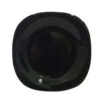 Melamine Black Color Double Glazed Deep Plate 8.5 inch For Dining