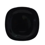 Melamine Black Color Double Glazed Dinner Plate 10 inch For Dining