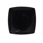 Melamine Black Color Double Glazed Dinner Plate 10 inch For Dining