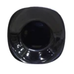 Melamine Black Color Double Glazed Flat Plate 7.5 inch For Dining