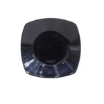 Melamine Black Color Double Glazed Quarter Plate 7.5 inch For Dining
