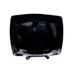 Melamine Black Color Double Glazed Rice Dish 13.5 inch For Serving