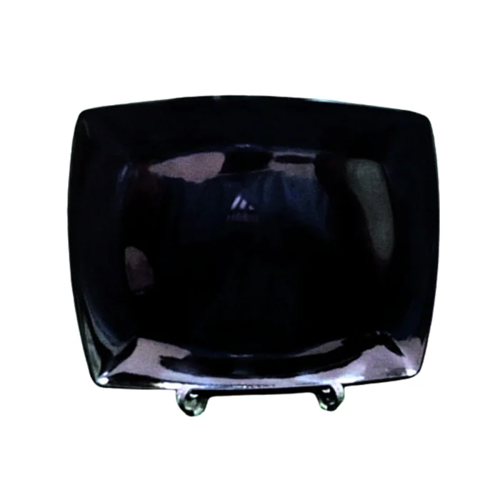Melamine Black Color Double Glazed Rice Dish 13.5 inch For Serving