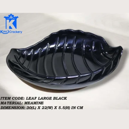 Melamine Black Color Large Platter For Serving