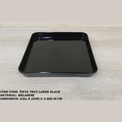 Melamine Black Color Large Tray For Serving