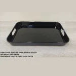 Melamine Black Color Medium Tray For Serving