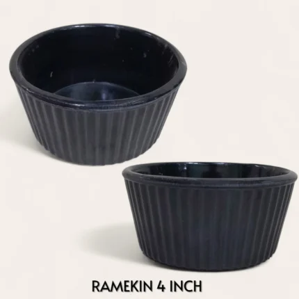 Melamine Black Color Piyali 4 inch For Serving