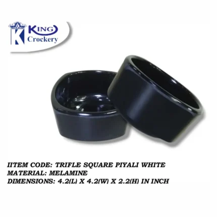 Melamine Black Color Piyali For Serving