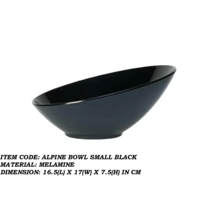Melamine Black Color Small Bowl For Serving