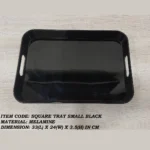 Melamine Black Color Small Tray For Serving