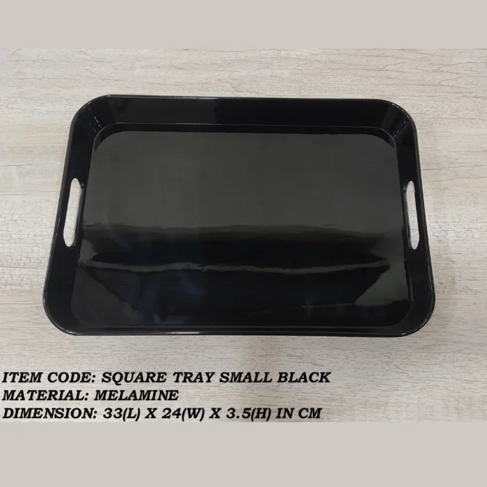 Melamine Black Color Small Tray For Serving