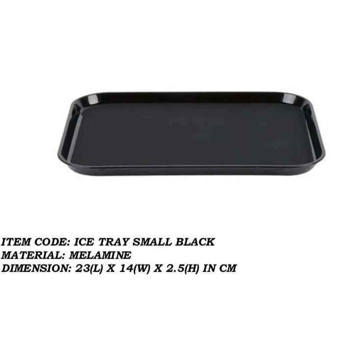 Melamine Black Color Small Tray For Serving