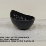 Melamine Black Color Soup Piyali For Serving