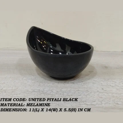Melamine Black Color Soup Piyali For Serving