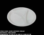 melamine cream color divider for serving