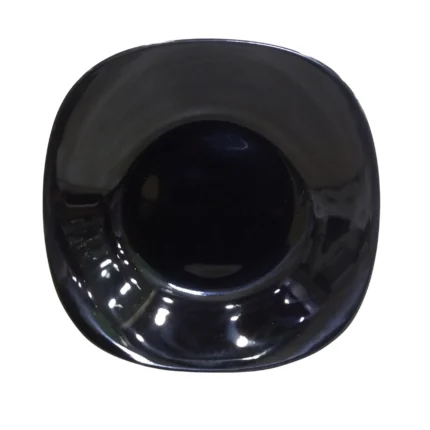 Black Double Glazed Melamine 9 inch Soup Plate