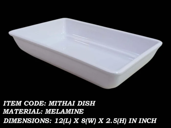 Melamine dish for mithai, sweets and dry fruits