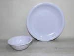 melamine double glazed rice plate and piyali