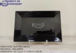 melamine medium size platter in black color
