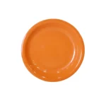 Melamine Orange Color Double Glazed Deep Plate 8.5 inch For Dining