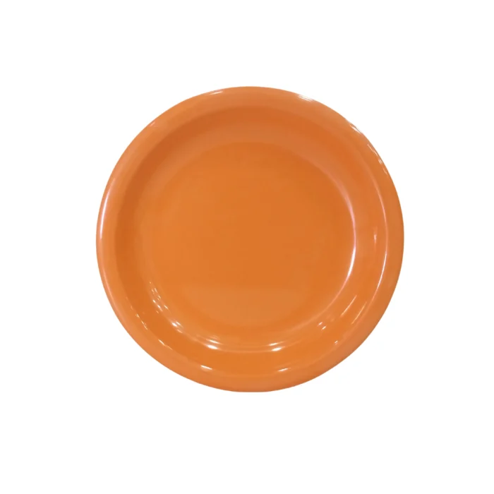Melamine Orange Color Double Glazed Quarter Plate 7.5 inch For Dining