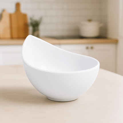 Melamine piyali in white color for soup and serving