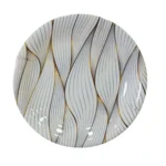 Melamine Printed Double Glazed Deep Plate 9 inch For Dining