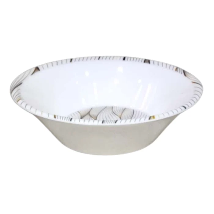 Melamine Printed Double Glazed Open Bowl 8 inch For Serving and Dining