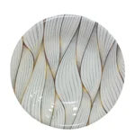 Melamine Printed Double Glazed Quarter Plate 8 inch For Dining