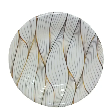 Melamine Printed Double Glazed Quarter Plate 8 inch For Dining