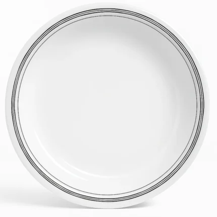 Melamine Printed Double Glazed Rice Plate 10 inch For Dining and Serving
