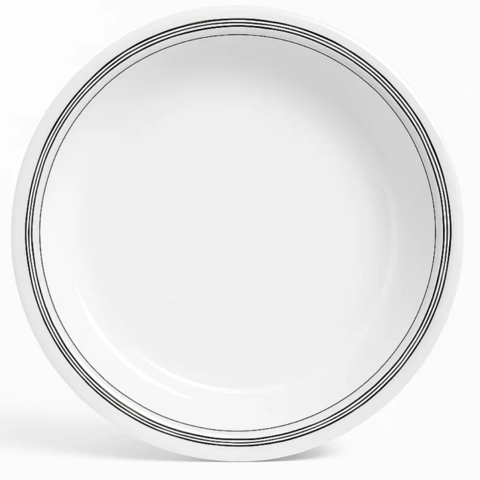 Melamine Printed Double Glazed Rice Plate 10 inch For Dining and Serving