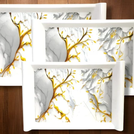 melamine printed serving tray