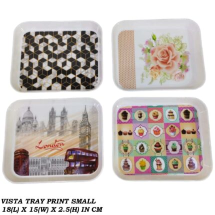 Melamine Printed Tray in Small Size