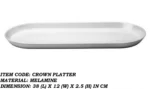 melamine serving platter in white color