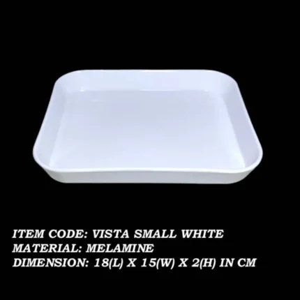 melamine small white color tray for serving
