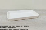 Melamine small white color tray for serving food and drinks